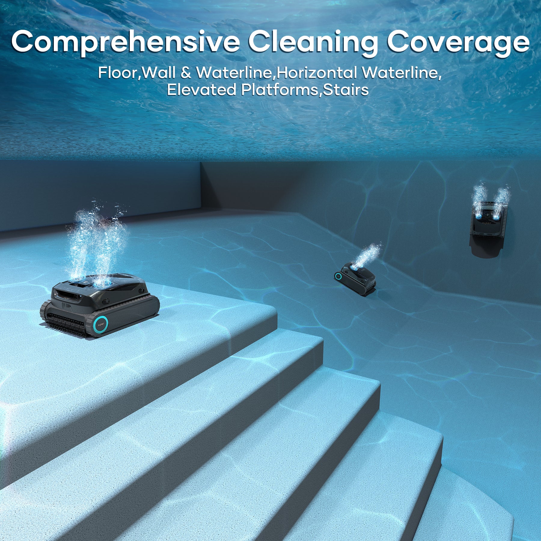 Aiper Scuba X1s Pro Cordless Robotic Pool Cleaner & HydroComm Pure Bundle (Coming Soon)