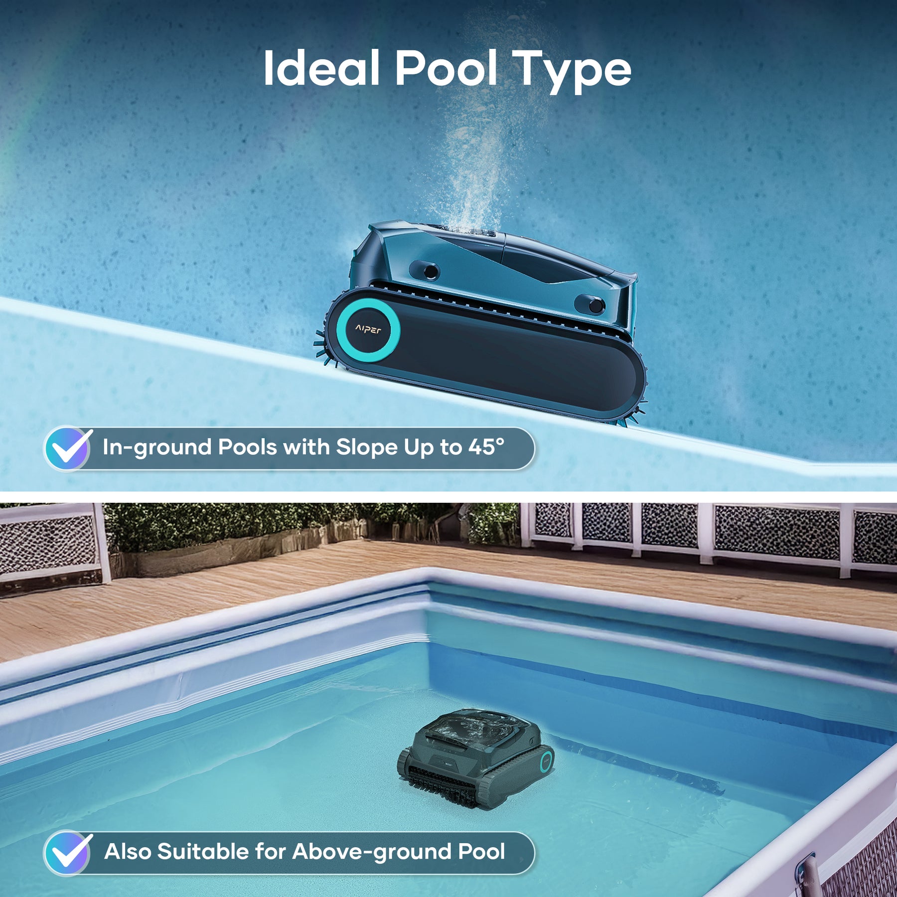 Aiper Scuba X1s Pro Cordless Robotic Pool Cleaner & HydroComm Pure Bundle (Coming Soon)