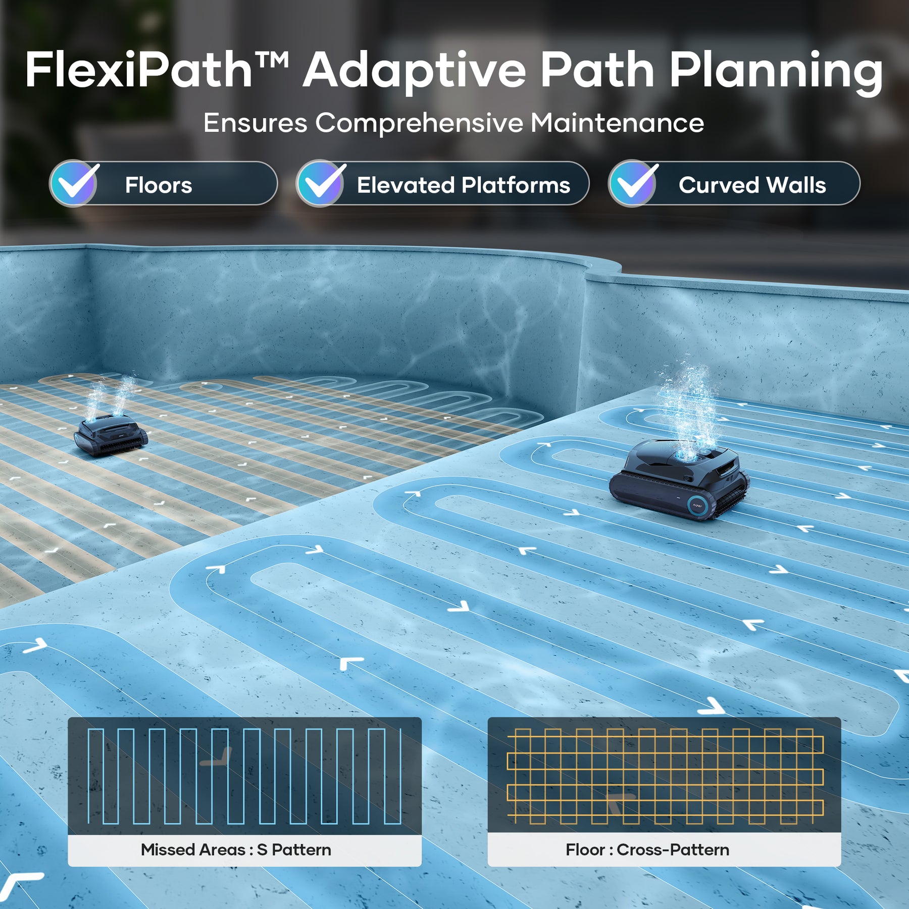 Aiper Scuba X1s Pro Cordless Robotic Pool Cleaner & HydroComm Pure Bundle (Coming Soon)