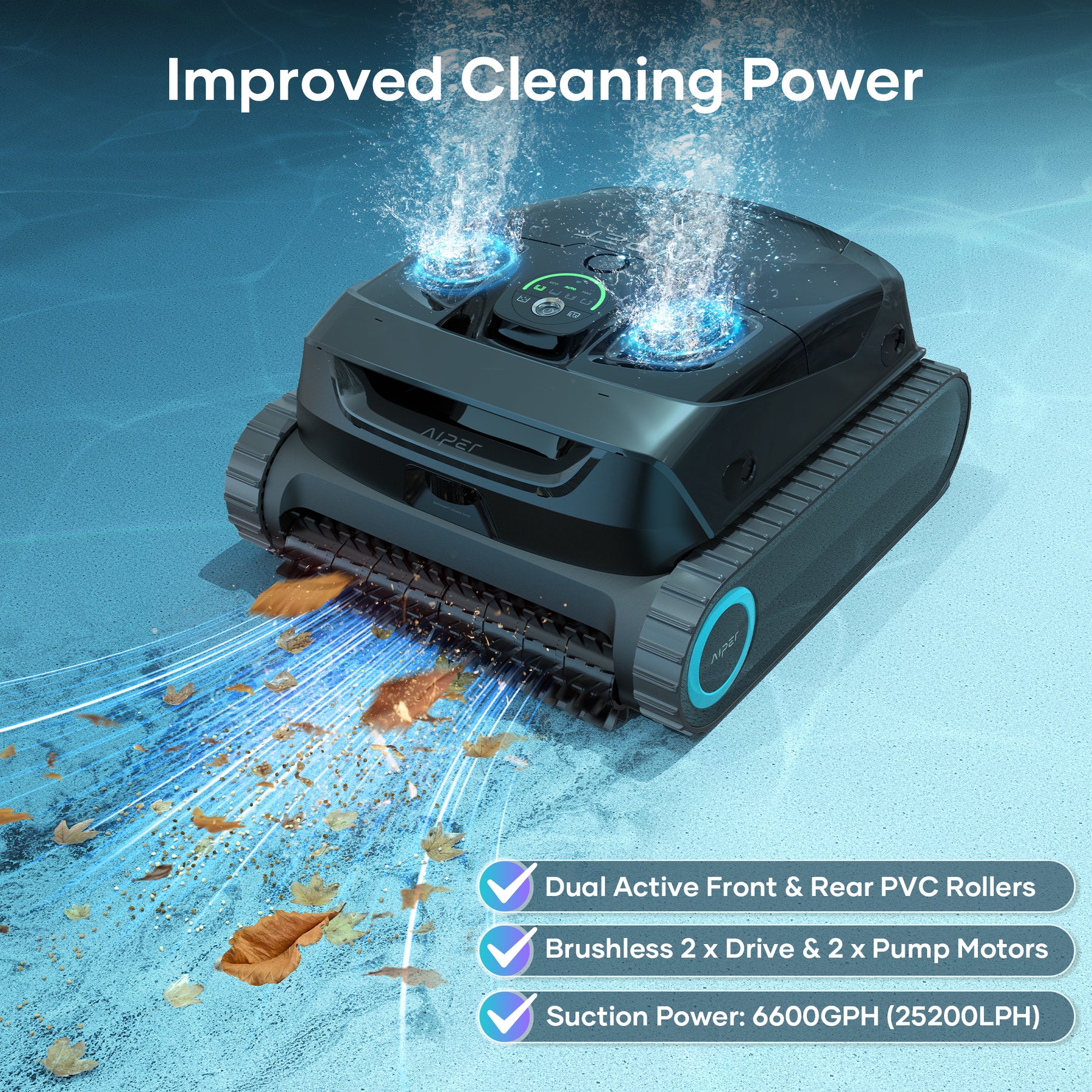 Aiper Scuba X1s Pro Cordless Robotic Pool Cleaner & HydroComm Pure Bundle (Coming Soon)
