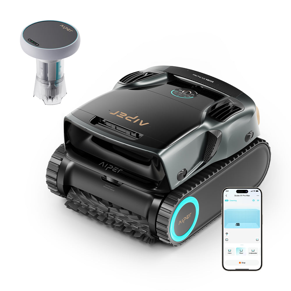 Aiper Scuba X1s Pro Max Cordless Robotic Pool Cleaner & HydroComm Pure Bundle (Coming Soon)
