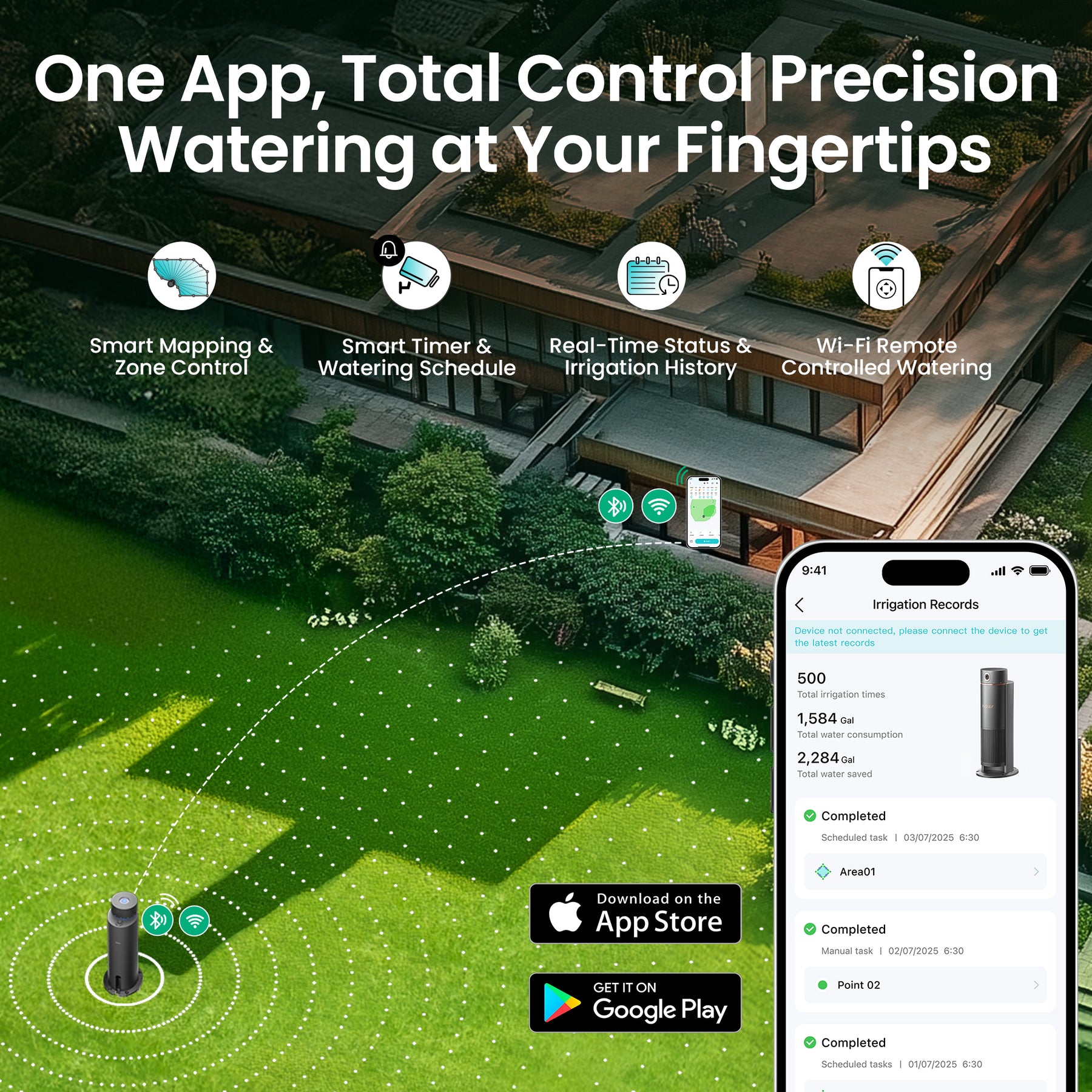 IrriSense 2, 4-in-1 Smart Sprinkler & Irrigation System