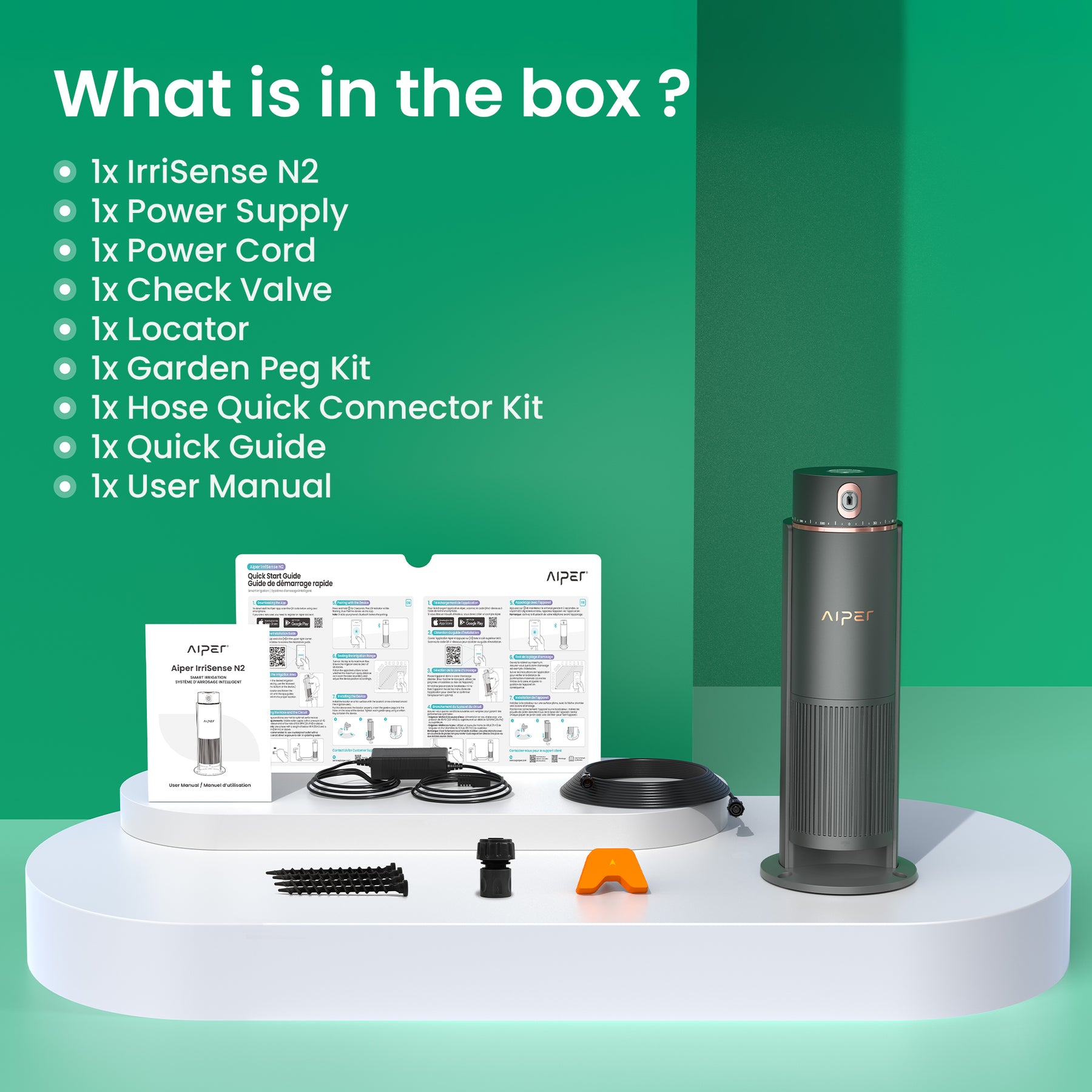 IrriSense 2, 4-in-1 Smart Sprinkler & Irrigation System