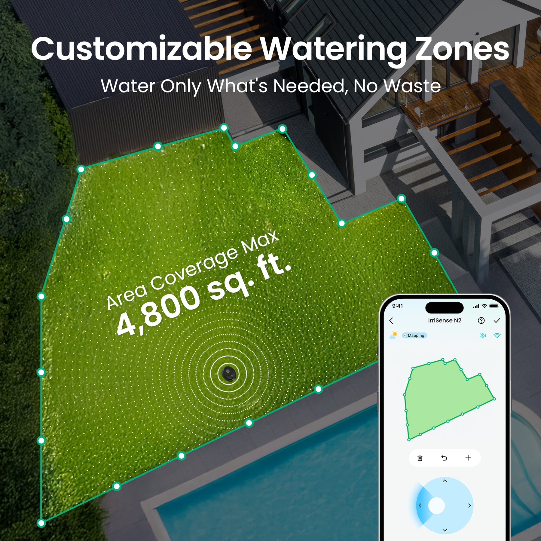 IrriSense 2, 4-in-1 Smart Sprinkler & Irrigation System