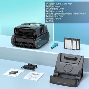 Aiper Scuba X1 Pro Max Cordless Robotic Pool Cleaner